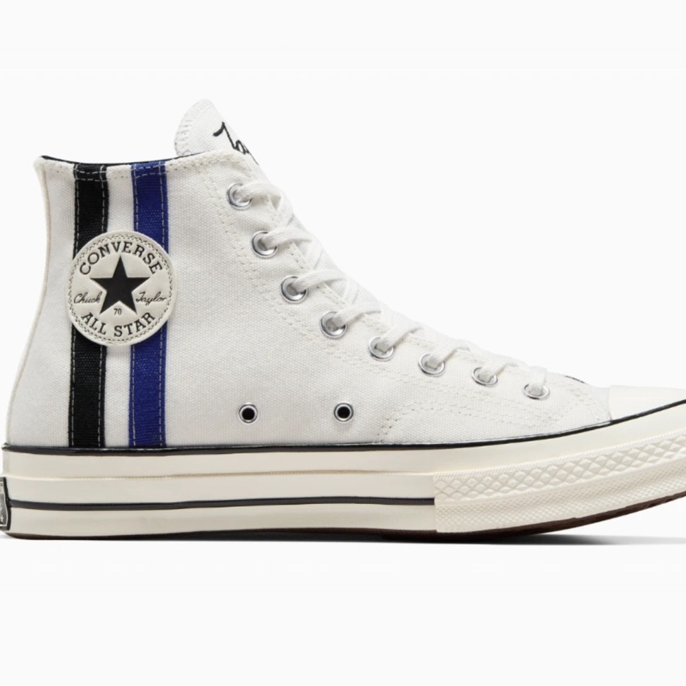 Converse Chuck 70 Archival Stripes Sneakers  Vintage White A08725C Woman’s 7